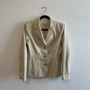 Petite Sophisticate Tan Blazer with Pockets